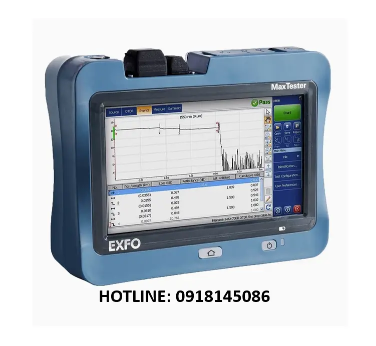 máy đo quang exfo max-715b máy đo quang exfo max-715b