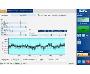 Máy đo đồng bộ EXFO – Giải pháp đo Timing & Synchronization toàn diện kiểm tra giao thức 1588v2 PTP, SyncE, đo sai số thời gian (Time Error) và phân tích Wander